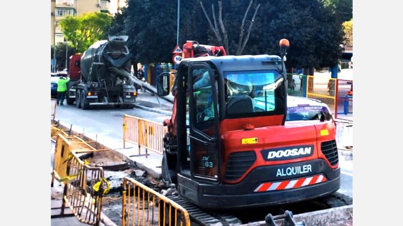 Obras en Avenida Venezuela